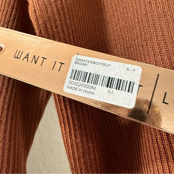 Fitted Sweater Bodysuit from Almost Famous - Picture 4 of 10